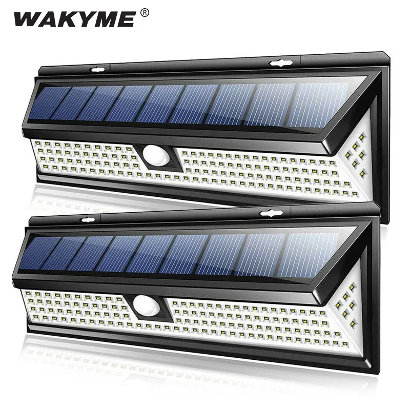 Светодиодный светильник на солнечной батарее WAKYME 118 для украшения сада настенный