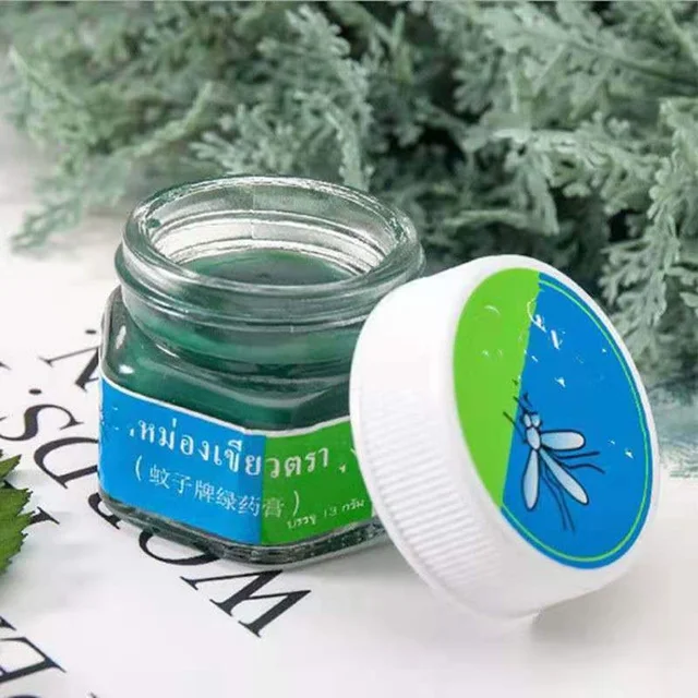 50 G Természetes Zöld Fű Krém Szúnyogtaszító Szédüléshez Fejfájás Fájdalomcsillapítás Szúnyog Viszket - Image 2