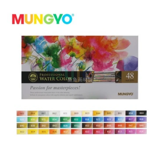 12/24/48 Color Mungyo Watercolor Paint Set Solid Water Color Tin Box Oil  Painting Pigment for Student Artist Supplies,rich Color - AliExpress