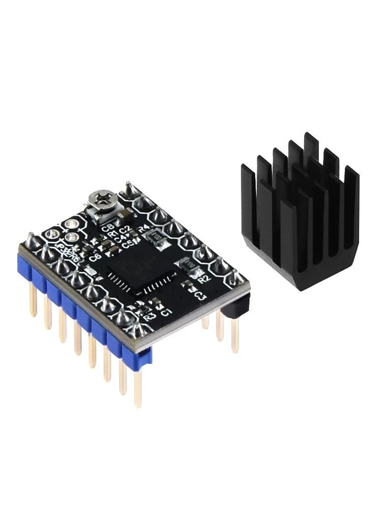 TMC2208 4 шт. Stepstick TMC2208 V1.2 драйвер шаговый двигатель супер тихий с новыми радиаторами заменить TMC2100 для 3d принтера запчасти - Цвет: TMC2208
