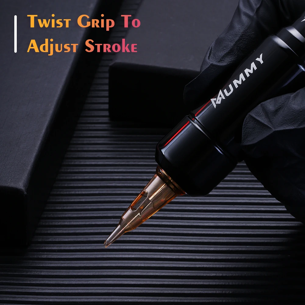 Mummy Rotary Tattoo Machine Coreless Motor For Makeup  Eyebrow 10000rpm Tiny Tattoo Pen RCA Connector