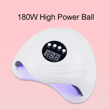 

108W Smart Sensing 2 Light Source Nail Gel Polish Dryer Lamp Manicure Machine with LED Display Nail Polish Dryer Double Light