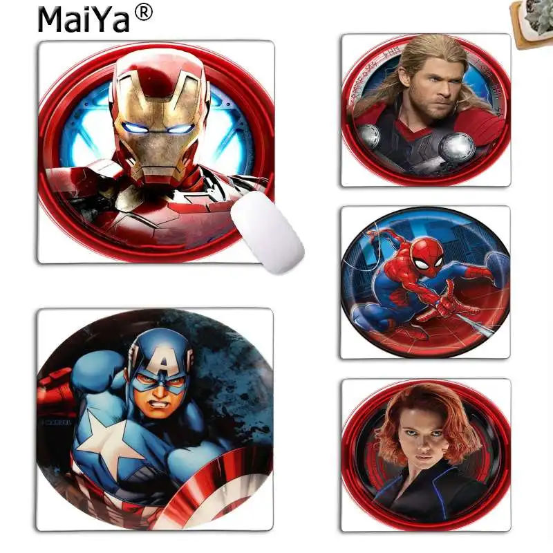 MaiYa marvel Железный человек Капитан Тор клавиатура игровая мышь коврики резиновый ПК компьютерный игровой коврик для мыши