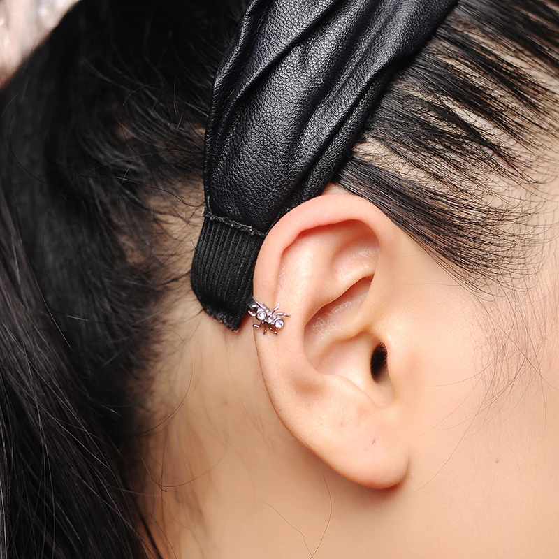 JOOLIM High End Vintage Spider Clip On Earring Insect Earring