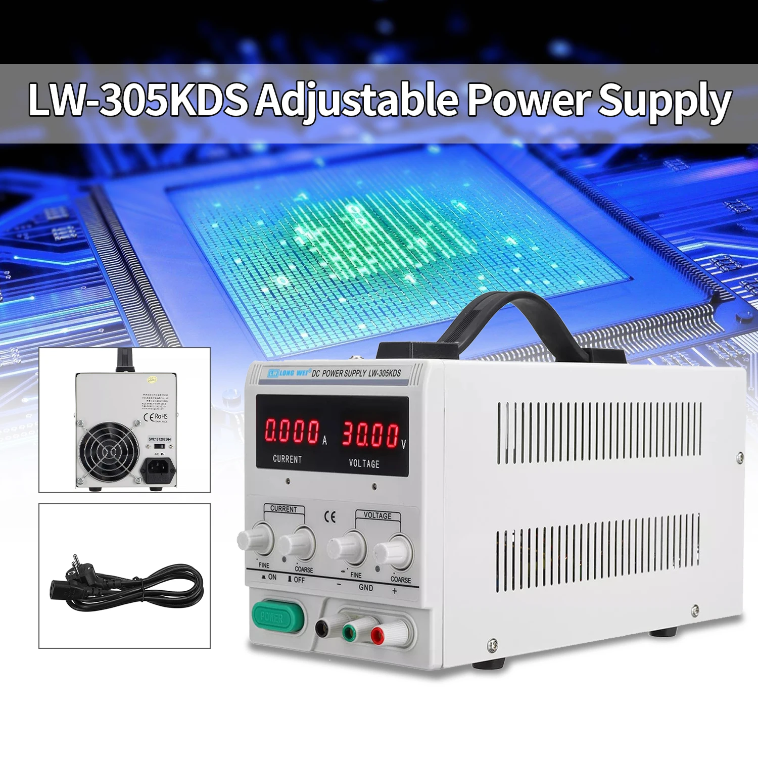 110 V/220 V для детей, на возраст от 0 до 30V Напряжение регулятор постоянного тока Питание LW305KDS регулируемый светодиодный импульсный цифровой лаборатории Питание