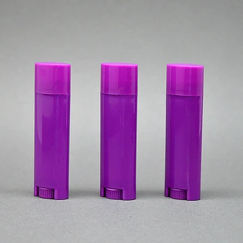 

6Pcs Empty 4.5g / 0.15oz Oval Flat Tubes Lip Balm Tubes DIY Lipstick Containers Cosmetic Tube multi colour Bottle