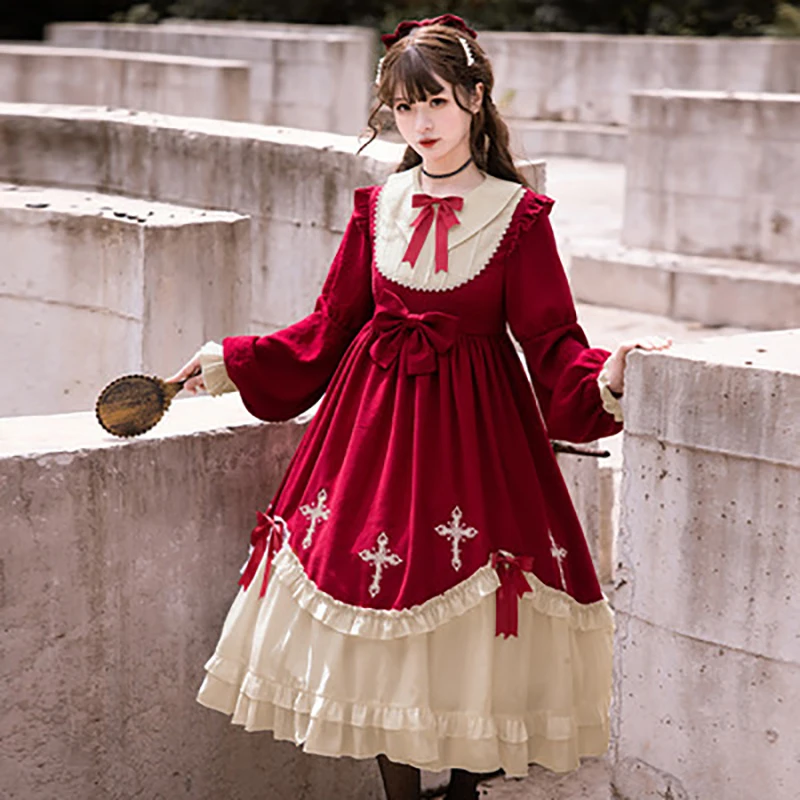 Orginal Autumn Lolita Dress Sweet Girls 