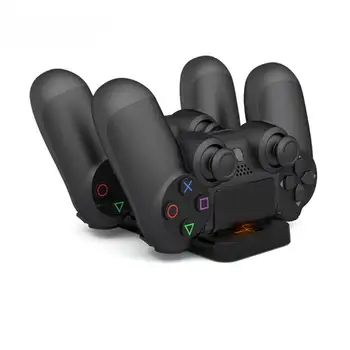 

USB Dual Charge Dock Gaming Controller Charging Stand Holder for Sony Play Station 4 PS4 Wireless Gamepad Controle Charger