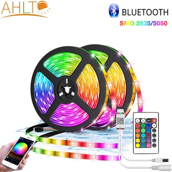 

5M/10M Bluetooth LED Strip Light RGB SMD2835 Flexible Waterproof Tape Diode Christmas Light Advertising building home decoration