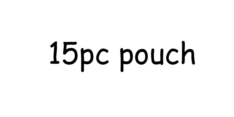 Индивидуальная сумка с молнией, Сумка с именем, свадебный подарок подружки невесты, косметички для макияжа, уникальный подарок для невесты, вечерние - Цвет: 15pc pouch