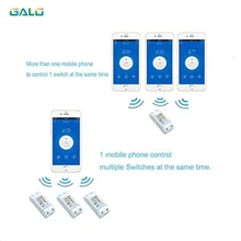 Wifi Switch,Universal Smart Home Automation Module Timer Diy Wireless Switch, Remote Controller Via IOS Android 10A/2200W