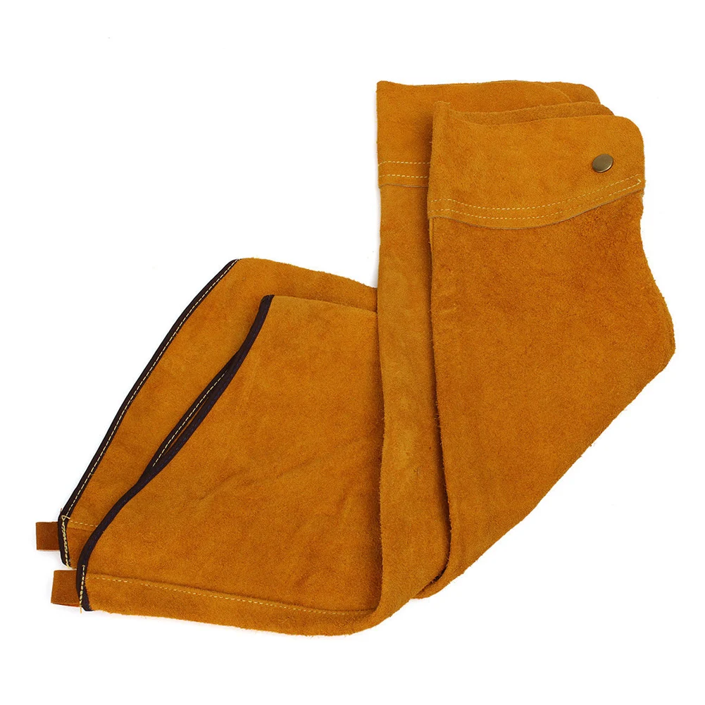 Soldering Splatter Button Durable Protective Arm Guard Heat Resistant Safe With Cover Insulation Long Split Welding Sleeve