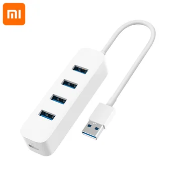 

Xiaomi USB3.0 Hub 4 Ports with High speed transmission Interface USB Hub Extender Extension Connector Adapter For Computer