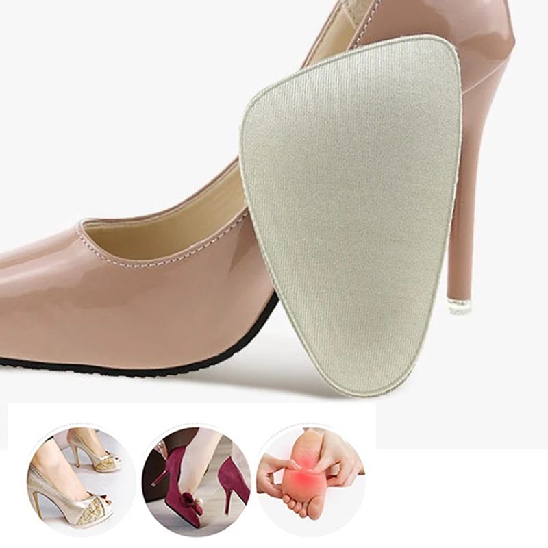 1 Pair New Useful Women Sponge Forefoot Pads High Heels Shoes Anti-slip Cushion Half Yard Insert Pad Foot Care Front Insoles