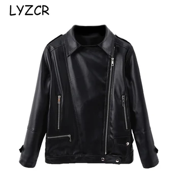 

Winter Pu Leather Jacket For Women Plus Size Faux Leather Jackets Women Big Size Loose Zipper Women's Jacket Coat Windproof