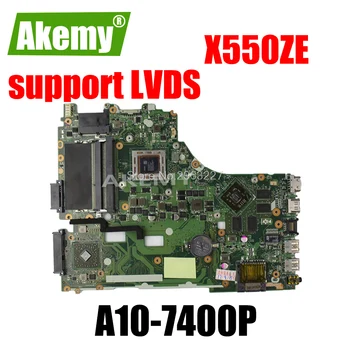 

X550ZE Motherboard A10-7400 support LVDS For Asus VM590Z A555Z X555Z Laptop motherboard X550ZE Mainboard X550ZE Motherboard