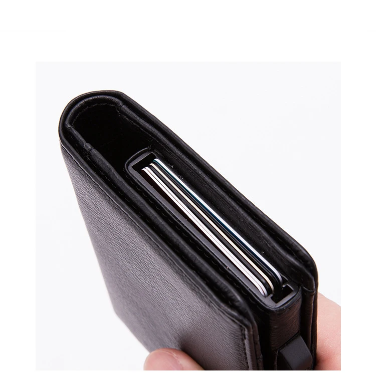 ZOVYVOL PU кожаный RFID Модный чехол для карт алюминиевая коробка Высококачественный многофункциональный бумажник для визиток открытка-раскладушка держатель