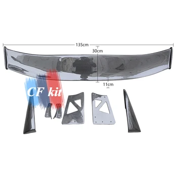 

CF Kit Real Carbon Fiber Rear Trunk For Honda Civic 8th T-R MUGEN Style Spoiler Wing 2006 Car Styling