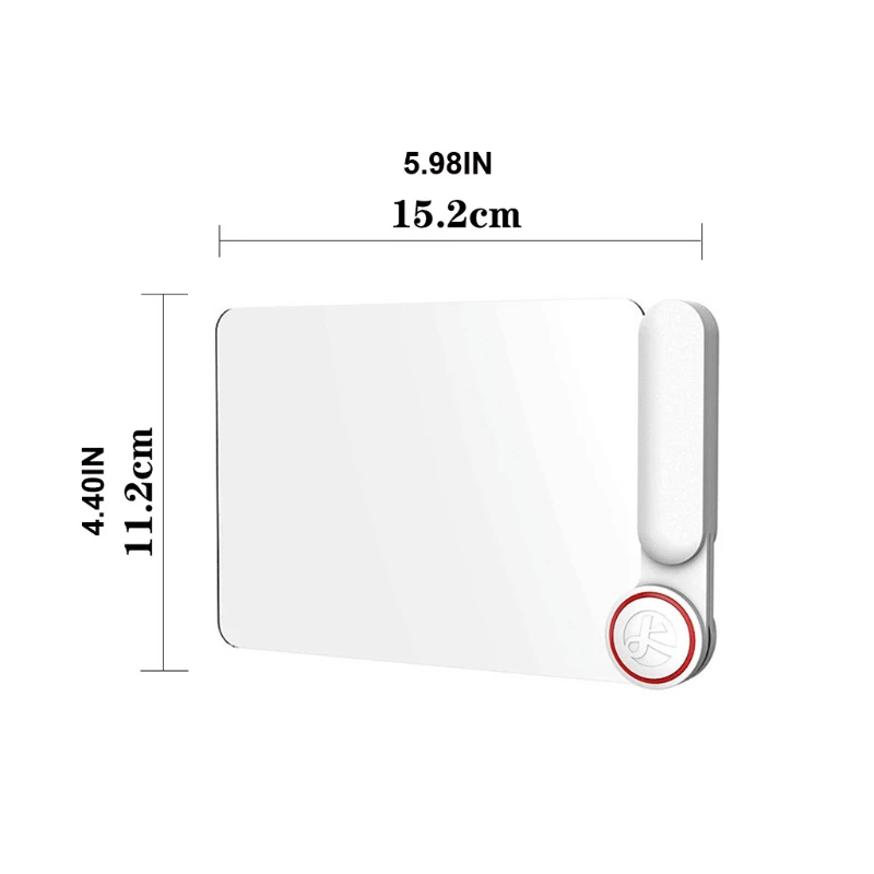 

Handheld Frameless Optical Magnifier Portable Rectangle Magnifying Glass