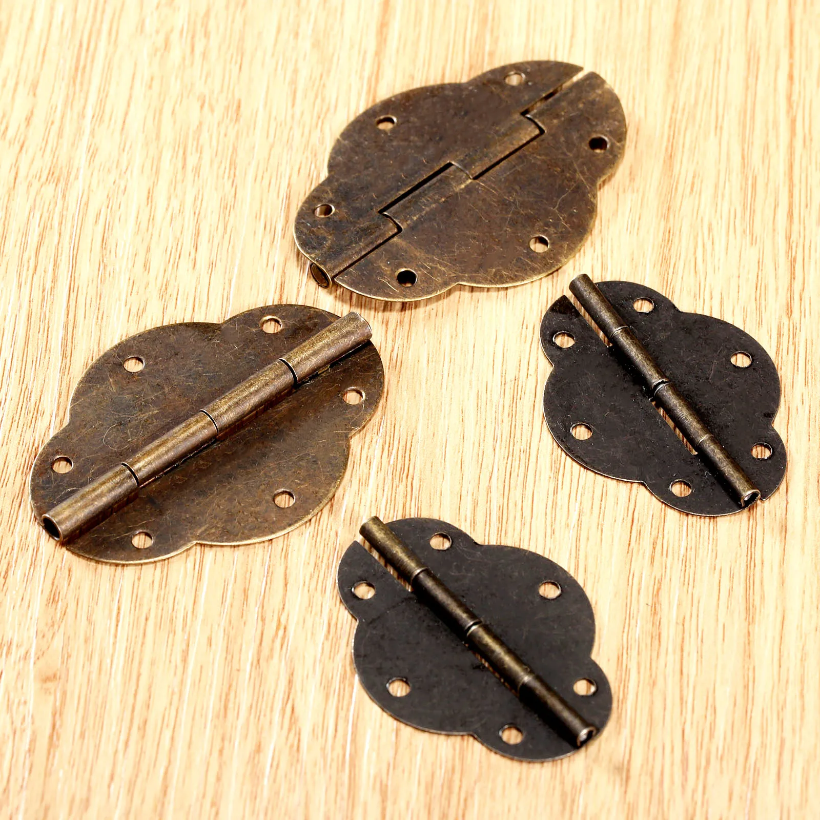 10Pcs Antique Bronze 46*34mm 56*42mm Hinges Door Butt Hinge