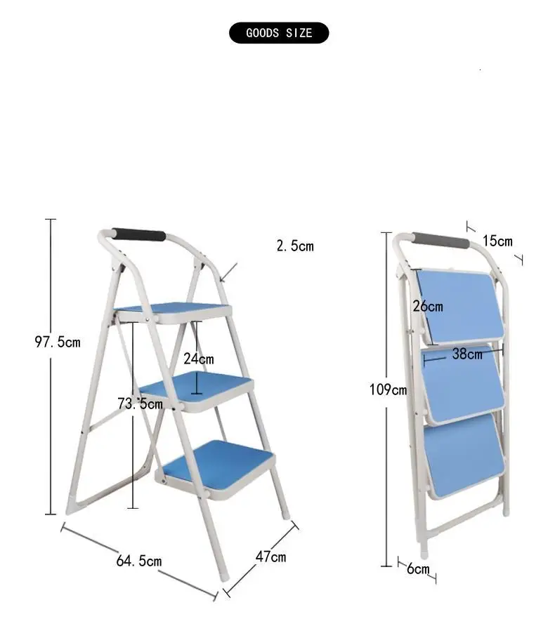 Cucina Tangga Lipat echille Pliante Ванная комната для пожилых людей Escalera Plegable кухонный стул Escaleta Escabeau Stepladder ступенчатый стул