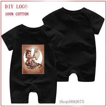 

star wars rebel tatto printed romper Baby Summer Clothing 0-24 Newborn Infant Baby Boy Girl Clothes Outfit Jumpsuit fashion