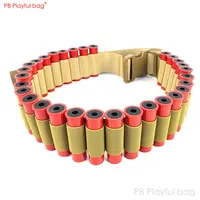 Playful bag XM1014 30-hole soft bullet belt Outdoor CS equipment Soft bullet blaster accessory UDL XM1014 toys parts QI25 1