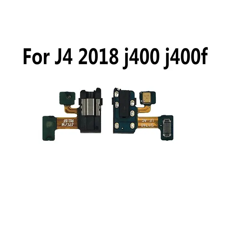Earphone Jack Headphone Audio Microphone Flex Cable For Samsung Galaxy J4 2018 j400 j400f jack Replacement Parts | Мобильные