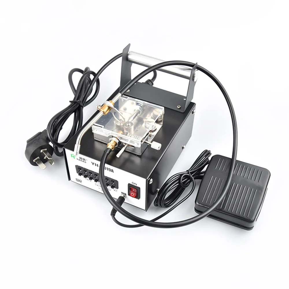 Tin Feeding Machine YH-2019A Automatic Soldering Machine Threading Circuit Board Welding Foot-out Machine 110v 220v 60w us eu soldering iron automatic welding send tin gun desoldering pump for circuit board repair diy soldering tool