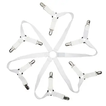 

Bed Sheet Clip,Sheet Strap,Bed Sheet Clip,3 Way 6 Sides Adjustable Elastic And Firm,Suitable For All Round And Square Mattresses