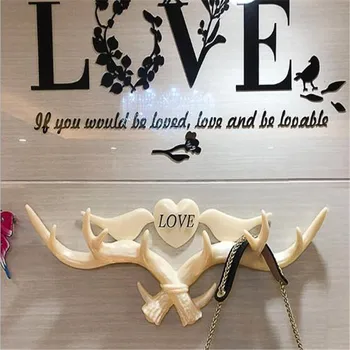 

Wall Decoration Resin Key Holder Wall Hooks Creative Bag Cloth Hanger