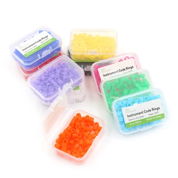 

100PCS/box Multi-Color Silicone Dental Instrument Color Code Rings Autoclavable Disinfection Orthodontic Universal Circle