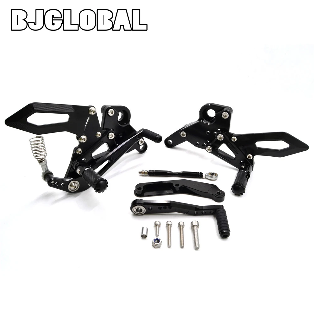 Rearsets для Yamaha MT09 FZ09 MT FZ 09 аксессуары для мотоциклов ЧПУ подножка подножек Регулируемый переключатель