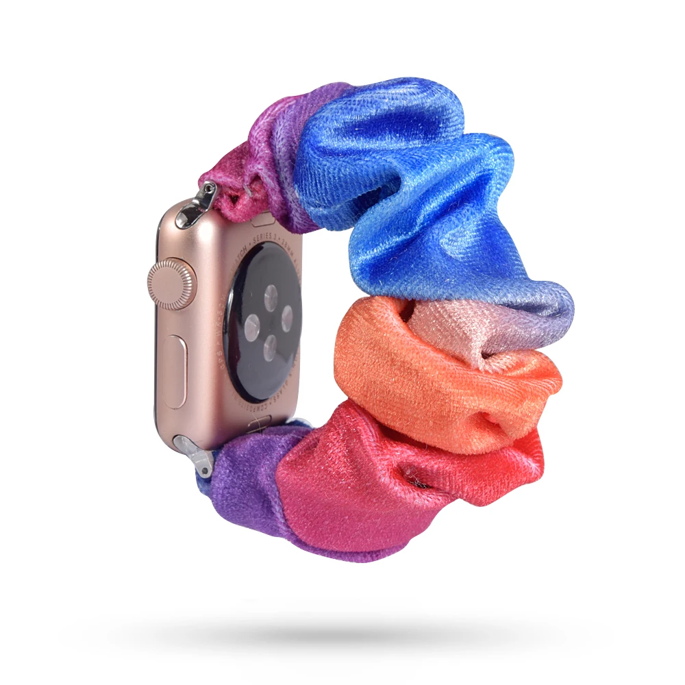 Iridescence 2 Женский эластичный ремешок для часов, совместимый с Apple Watch, ремешок 38 мм/40 мм 42 мм/44 мм, ремешок для iwatch 5 4 3 2 1, браслет на запястье - Цвет ремешка: Iridescence 2