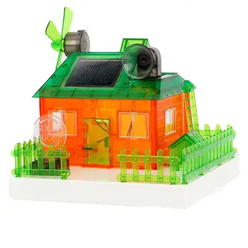 

Self-assemble Solar Power Toy Puzzle Small Experiment Environmentally Friendly Solar Concept House