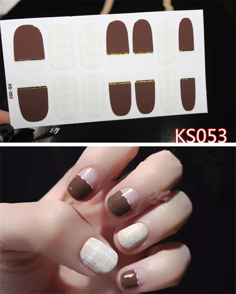 14 шт./компл. Цвета ногтей Стикеры s DIY Nail Art Наклейки плотная Стикеры s самостоятельно аппарат для крепления на гвоздях и Стикеры Обертывания украшения для Красота
