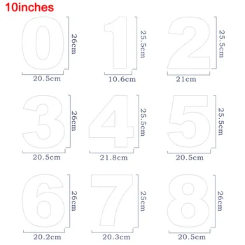 

Newly Numbers Cake Mould Set PET Decorating Baking Mold DIY Kitchen Tool For Birthday Pastry