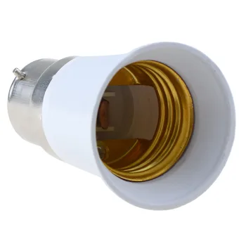 

1PCS B22 to E27 LED Light Lamp Bulb Base Adapter Fireproof Holder Adapter Converter Socket Change LED Light Accessories Hot Sale