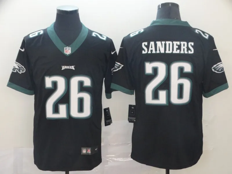 Сшитая Мужская Джерси Philadelphia#26 Eagles Miles Sanders