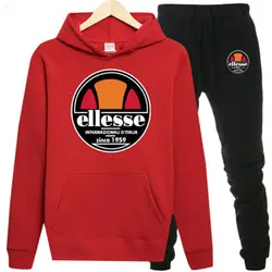 2019 весенние спортивные костюмы для мужчин Ellesse хип-хоп толстовки с капюшоном + брюки спортивные костюмы осенние повседневные мужские