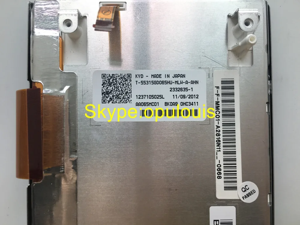 6," Optrex ЖК-экран T-55315GD065HU-MLW-A-AHN T-55315GD065HU для X3 X5 X6 3 серии 5 серии