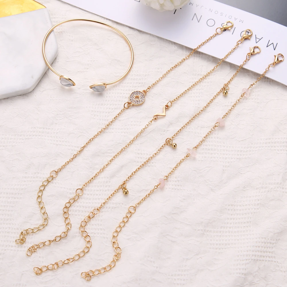 Boho Rose карта браслеты и браслеты для женщин богемный круглый бисерный очаровательный браслет набор модные Многослойные аксессуары Bijoux