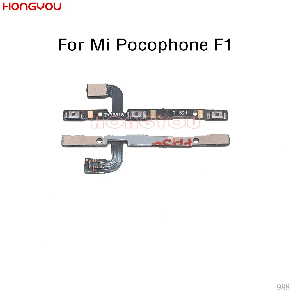 10 шт./лот для Xiaomi Mi F1 Pocophone Кнопка питания вкл/выкл громкость вверх/вниз отключения