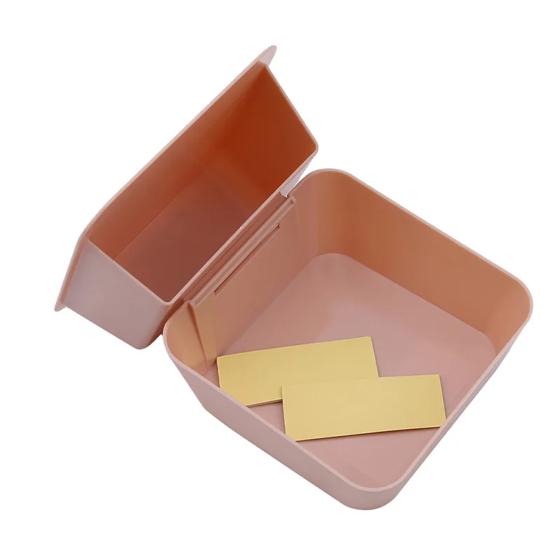 Пластиковый настенный водонепроницаемый Органайзер квадратная Косметическая посуда коробка для зубных щеток Держатель для макияжа коробка для переключателей контейнер