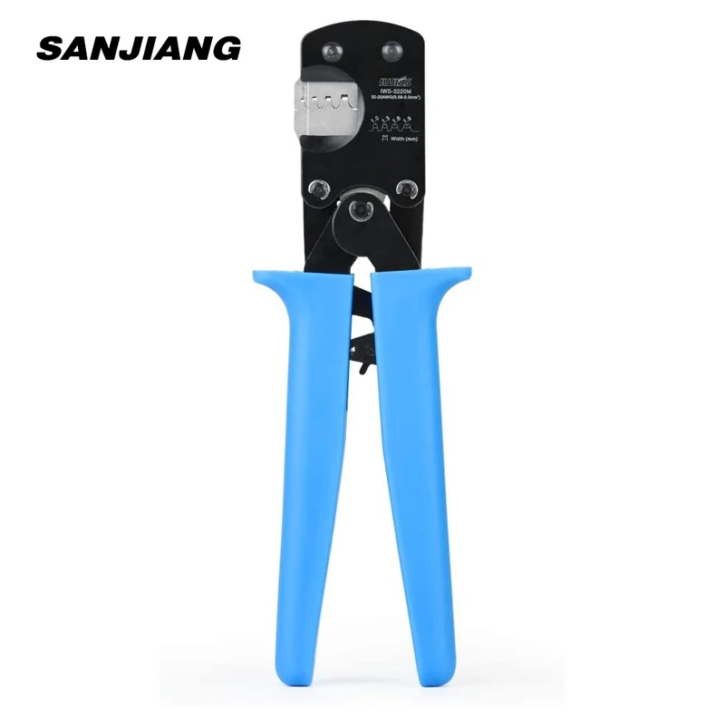 

IWS-3220 Mini Ratchet Crimping pliers 0.03-0.5mm²AWG32-20 for JST DuPont terminals for Narrow-pitch Connector Pins crimper Tool