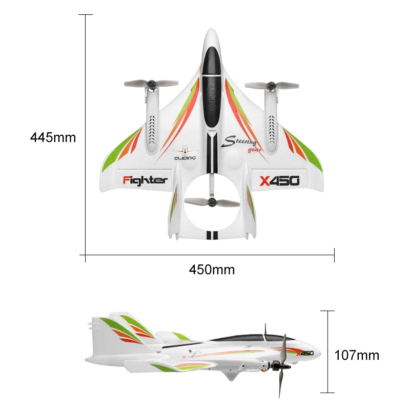 2019 оригинальный радиоуправляемый самолет WLtoys XK X450 6 канальный бесщеточный