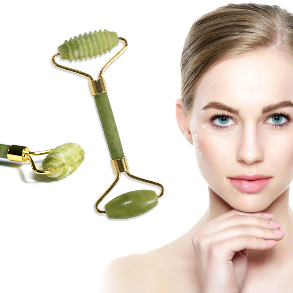 

Natural Jade Roller 5 Styles Face Lifting Massager Jade Stone Quartz Facial Roller Beauty Massage Tools For Face Eye Neck Care