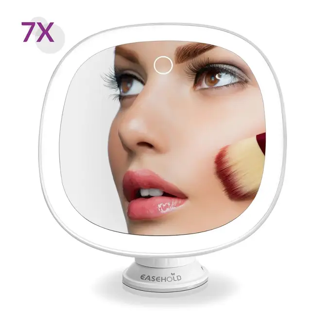 $US $27.82  Easehold Bathroom Makeup Mirror with LED Lights Vanity Mirror Rechargeable 7X Magnifying Touch Scre