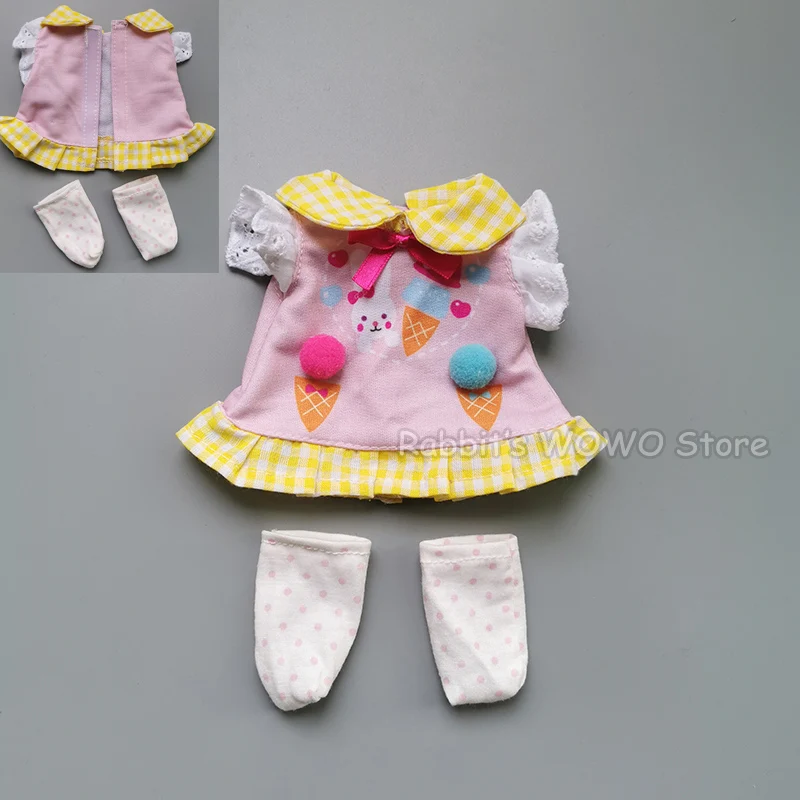 Beautiful Doll Clothes for 25cm Dolls Accessories Outfits Fit 1/6 BJD Doll Lovely Set Baby Doll Dress Headwear Christmas Gift 18