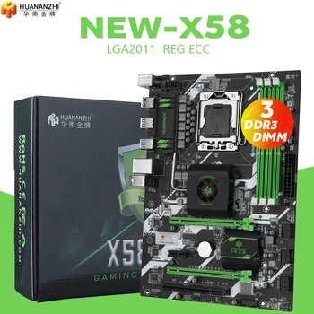 

HUANANZHI X58 LGA 1366 motherboard Memory 3 channels LGA1366 support REG ECC DDR3 and xeon processor USB3.0 AMD RX Series 1366